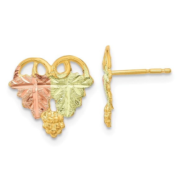 10k Tri-Color Black Hills Gold Post Earrings,All Products : American Fashion Style Bags On Sale 10k Tri-Color Black Hills Gold Post Earrings,All Products : American Fashion Style Bags On Sale